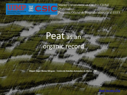 Peat Dsitribution and description of the record