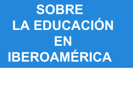 Miradas sobre la educación en Latinoamerica