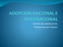 adopción nacional e internacional