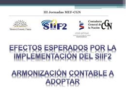 Efectos esperados por la implantación del SIIF2. Panel 4