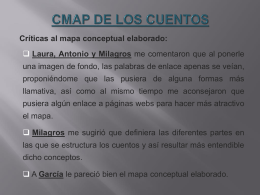 CMAP DE LOS CUENTOS Críticas al mapa conceptual elaborado