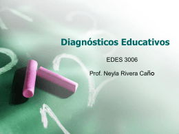 Diagnósticos Educativos