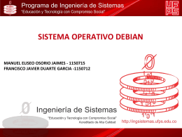 SISTEMA OPERATIVO DEBIAN - Administracion de Sistemas