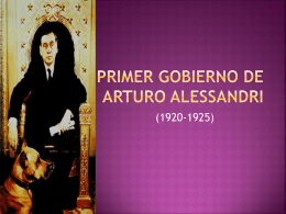 Primer gobierno de Arturo Alessandri