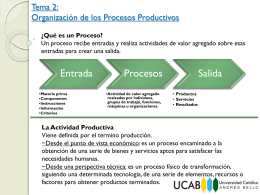 Organización de los Procesos Productivos - Gerencia