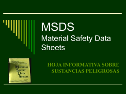 MSDS Material Safety Data Sheets - Geco -