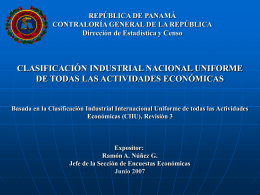 Clasificación Industrial Nacional Uniforme de