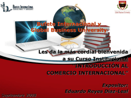 Diapositiva 1 - .: Comercio Internacional