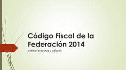 Código Fiscal de la Federación 2014