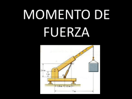 MOMENTO DE FUERZA