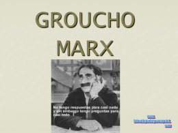 GROUCHO MARX - El Intercambiador
