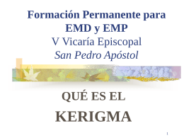 Formación Permanente para EMD y EMP V Vicaría