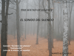 SONIDOS DEL SILENCIO