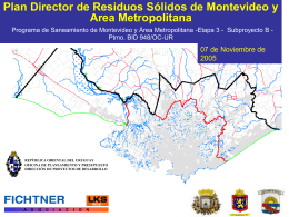 Plan Director de Residuos Sólidos de Montevideo y