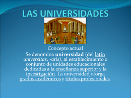 LAS UNIVERSIDADES - Andreajc14`s Blog | Just