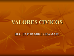 VALORES CIVICOS - mike | Just another