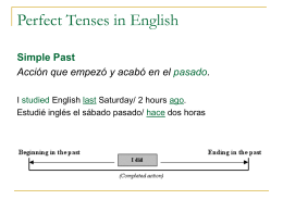Perfect Tenses in English