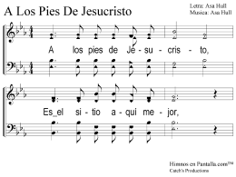 A Los Pies De Jesucristo 1 - Himnos En Pantalla™ -