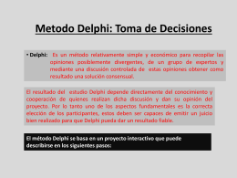 Metodo Delphi: Toma de Decisiones