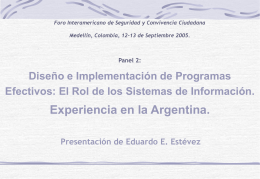 Presentación Experiencia Argentina