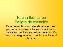 Fauna Ibérica en Peligro de extinción