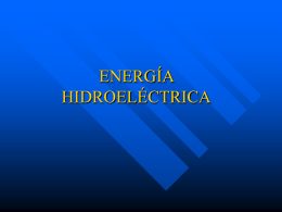 ENERGÍA HIDROELECTRICAS
