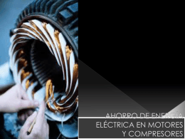 AHORRO DE ENERGÍA ELÉCTRICA EN MOTORES Y