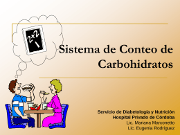 Sistema de Conteo de Carbohidratos