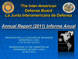 La Junta Interamericana de Defensa (JID)