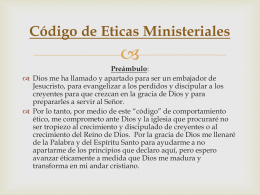 El “Contrato Ético” de Ministros