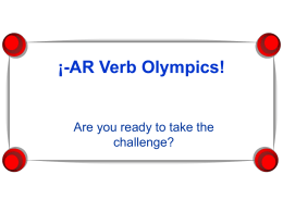 -AR Verb Olympics!