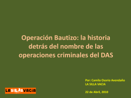 Operación Bautizo: la historia detrás del nombre