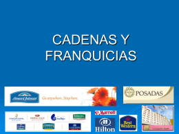CADENAS Y FRANQUICIAS -