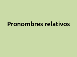 Pronombres relativos - Linn