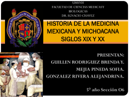 HISTORIA DE LA MEDICINA MEXICANA