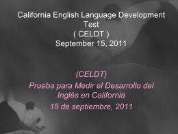 California English Language Development Test (