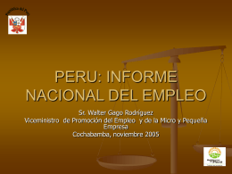 EMPLEO EN EL PERU - Portal de la Comunidad Andina