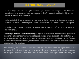 TECNOLOGIA BLANDA