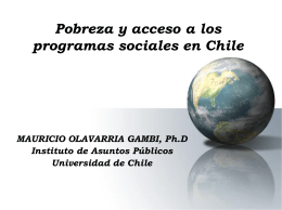 Pobreza y acceso a los programas sociales en Chile