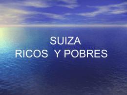 SUIZA RICOS Y POBRES - Blog de la Geary | Esc.