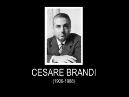 CESARE BRANDI (1906