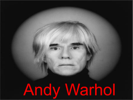 Andy Warhol - Historia en 1º Bachiller