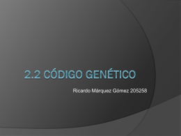 Código genético - Biologia Molecular | Clase
