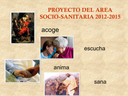 Proyecto del Area Socio Sanitaria 2012-2015