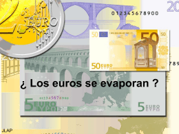 ¿Los euros se evaporan? - BLOG DE MATEMÁTICAS DE