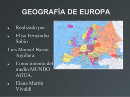 GEOGRAFÍA DE EUROPA - La morera de Elena Martin