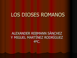 LOS DIOSES ROMANOS - ALUMNOS20112012