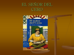 EL SEÑOR DEL CERO - PLAN LECTOR I.E.S. MURIEDAS |