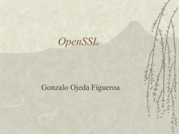 OpenSSL - Inicio · Departamento de Electrónica
