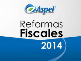 Reforma Fiscal 2014 - Bienvenido a Aspel
